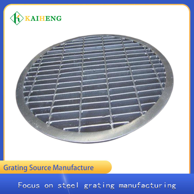 OEM Round Galvanised White Metal Grid Steel Grating